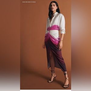 MANGO Knot printed skirt